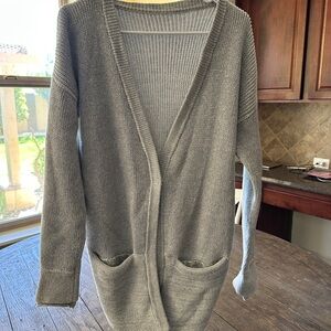 Lululemon Athletica Gray Cardigan Sweater
